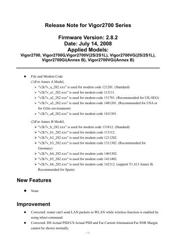DrayTek Vigor2830n (Annex B 2111302) Router Drivers Mac Drivers Update: DrayTek Vigor2830n (Annex B 2111302) Router